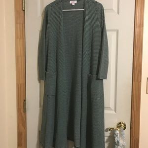 Teal/Mint micro stripe Sarah